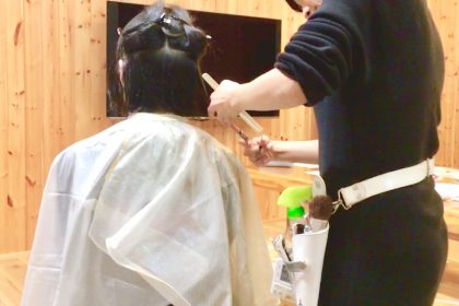 米沢で人気の美容室の美容師さんが米短生のためにシェアハウスに来てくれました